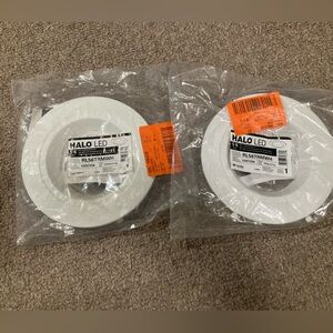 2 HALO RL 5 in. & 6 in. White Primed Recessed Lighting Retrofit Replaceable Trim